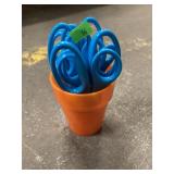 6 Ct. Child Scissors w/Orange Cup