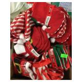 Box Lot of Mini Decor Stockings