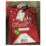 Qty 5 Mini Holiday Gift Bags