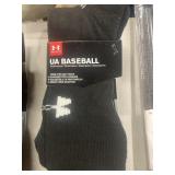 Under Armor 2 Pair Adult LG  Baseball Socks
