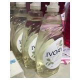 Qty 3 Bottles Ivory Dish Soap