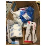 Box Lot of Miscellaneous Office Supplies and Toys