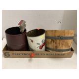 3 Ct. Vntg. Wash n Wring, Bromwells, Basket