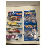 4 Hot Wheels Haulers Diecast Trucks Plus Two