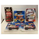 Lot of 5 Diecast Vehicles includes Hot Wheels and