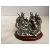 Pewter Nativity.  Approximately 4 in Tall