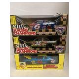 3 NASCAR 1:24 Diecast Cars