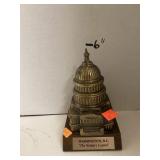 Metal and Wood Figure of US Capitol.