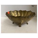 Brass Bowl.  9x7in.  4inTall