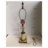 Vintage Metal and Glass Lamp