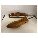 Wooden Shoe Stretcher and Tie or Belt Rack