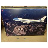 Large Photo of Air Force One.  40x27 in.  Has