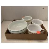2 Ct. PYREX Bowls, 3 Ct. PYREX Matching Cups