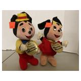 Vintage Mickey & Minnie Mouse. Stuffed  Approx