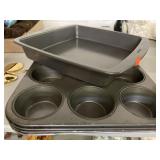 3 muffin pans 12ct each & Kitchen Aid Brownie