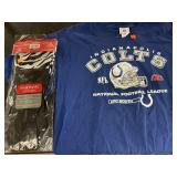 Indianapolis COLTS t-shirt. size XL. Garnet ware