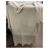 Large white throw / Snuggie "SLANKY"  with