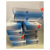 10 boxes tissues.  100/box.