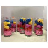 8 tubes. approx 12 ct each. Squishy Toys.