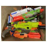 Lot of NERF style guns.