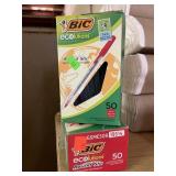 2 boxes BIC stick pens.