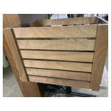Large wood box / crate. 23.5x18.5x 17in high