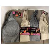 Lot of 4 pullover comfort bras.  Size L.