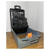 Drill bit sizer / organizer. W/ bits.