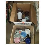 2 Boxes of Glasses & Mugs