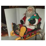 Animated Santa on Sled