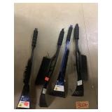 4 ct Ice Scrapers/Snow Brush