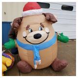 Inflatable - Dog w/Christmas Hat
