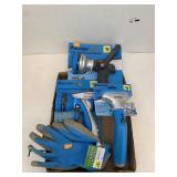 Lot of Hose Nozzle Vrty., Outdoor Gloves