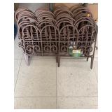 Approx. 12 Ct. Brown Plastic Garden Fence Pieces