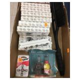 Miscellaneous Light Bulbs, Batteries and Scraper