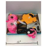 Lot of Tagging Guns and Price Stickers