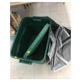 Plastic Tote and Large Storage Bag