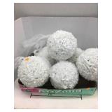Qty 6 Decorative Wedding Balls