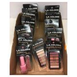 Lot of LA Colors Nail Polish and Eyeshadow