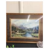 Framed Mountain Cabin PhotoApproximately 40x31
