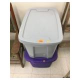 Qty 2 Plastic Totes