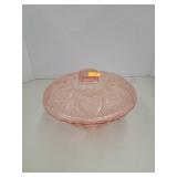 Pink Glass Candy Dish