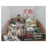 Flat of Christmas Villages & Accessories