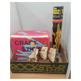 Flat of Craft Sticks/Matches & Boat