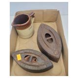 2 Sad Irons & a Measuring Cup