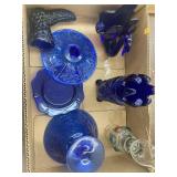 Lot of Blue Glass