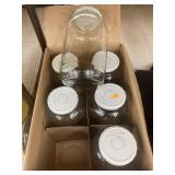 6 Glass (1/2 Gal?) Jars