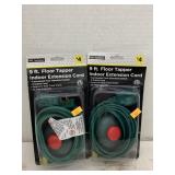 2 Ct. 9ft, Floor Tapper Indoor Extension Cords