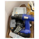 Lot W/Cordless Drill, Remotes, CD.6, Binocular