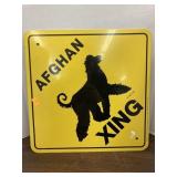 "Afghan Xing" Sign